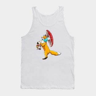 Fox with forest gift mushroom Tank Top